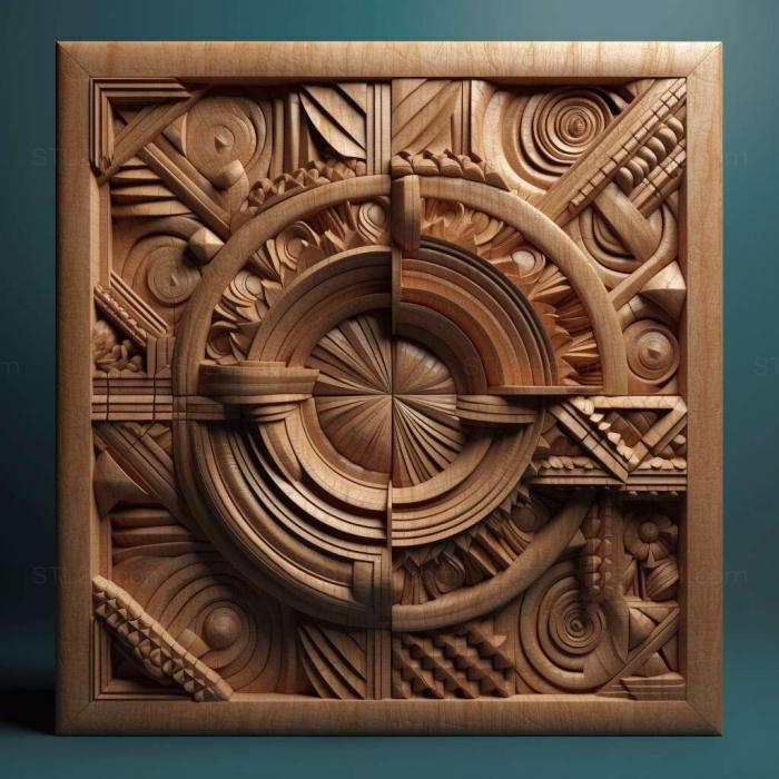 Patterns and decorations (stl Geometric 1, PATTERN_273) 3D models for cnc